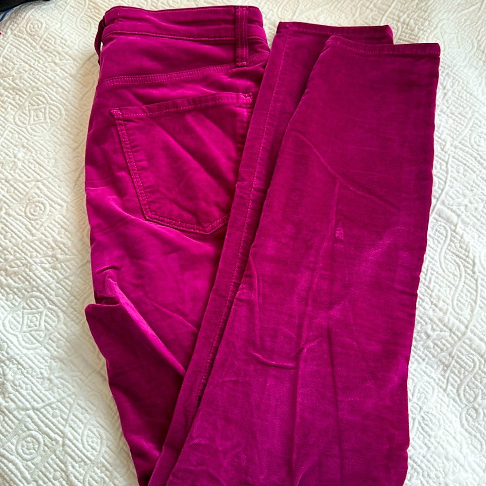 J Brand velvet pants size 27